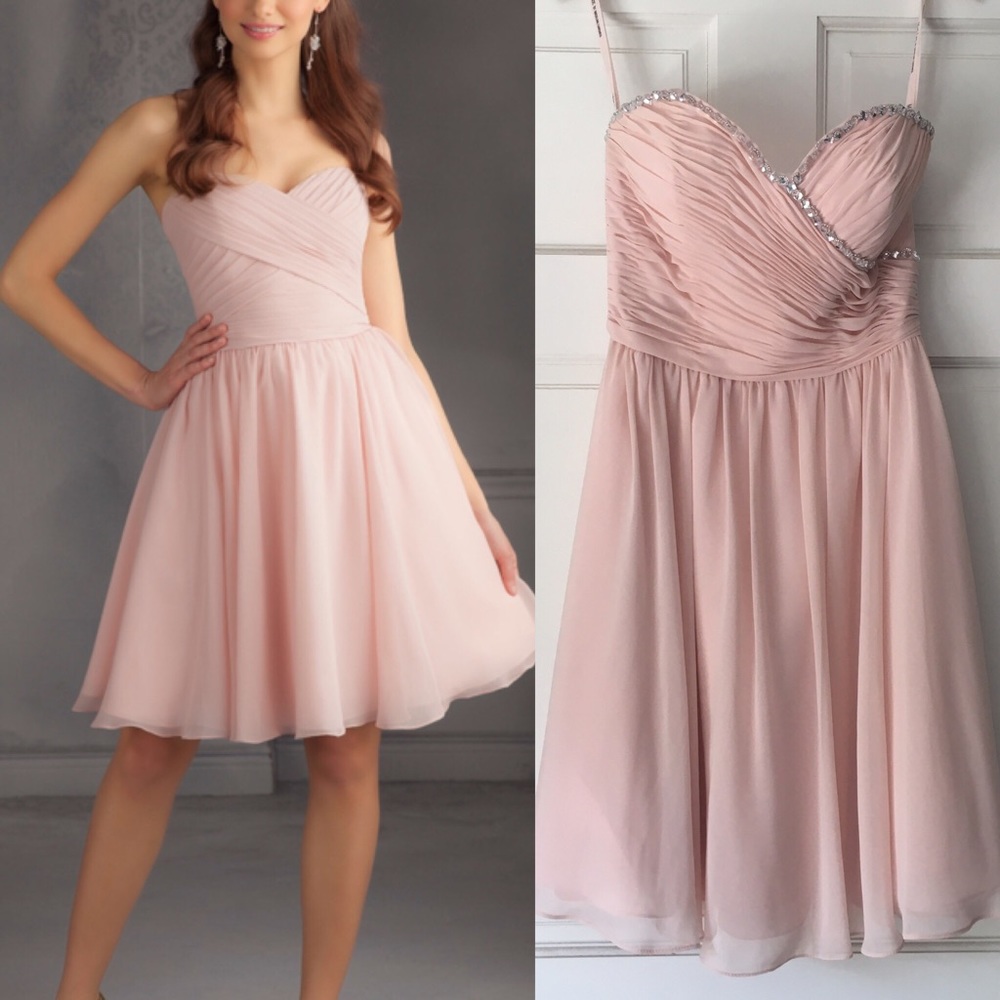 Mori Lee by Madeline Gardner Blush Dress Formal prom spring formal